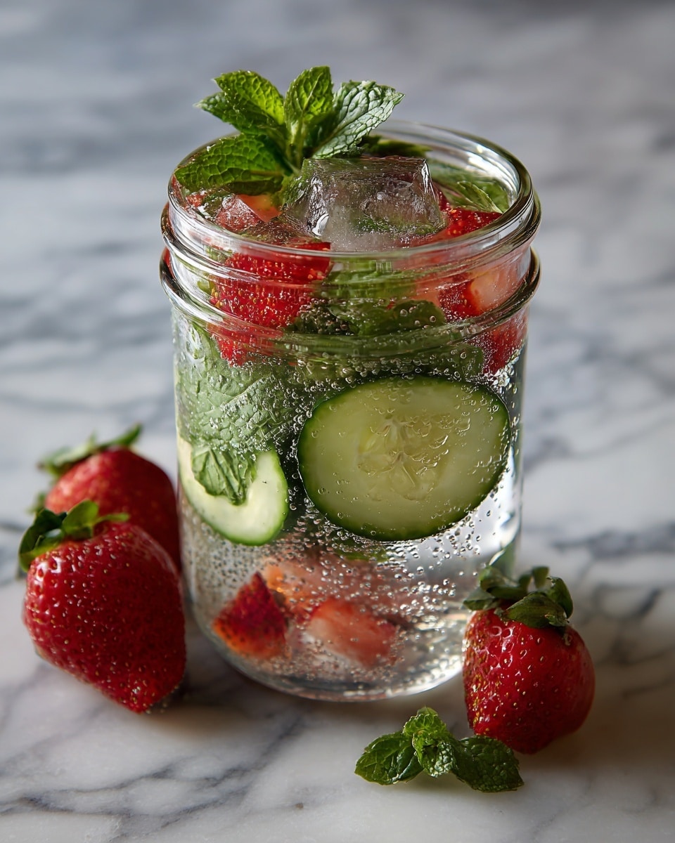 Strawberry Cucumber Lime Infused Water Recipe