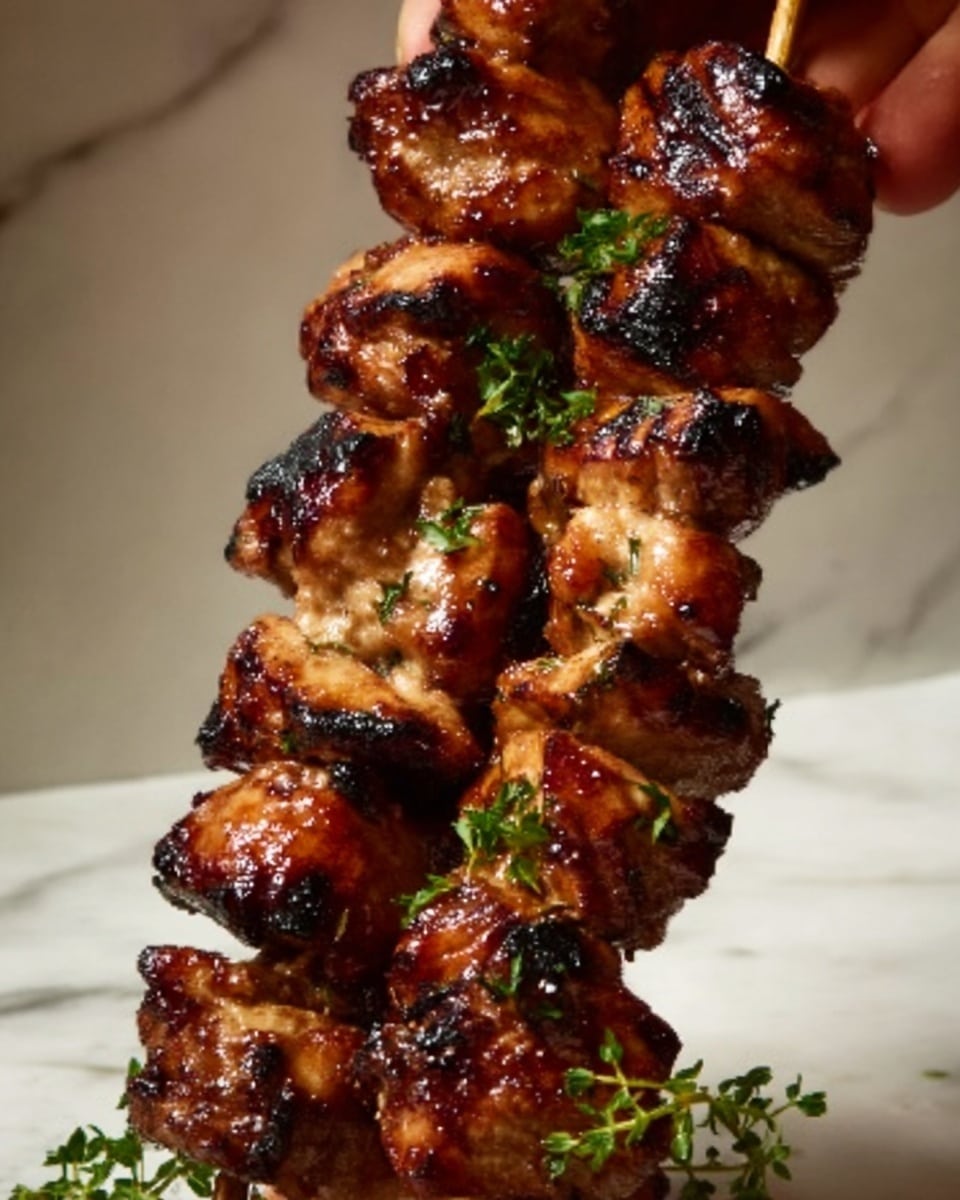 Grilled Thai Chicken Skewers with Peanut Sauce Recipe