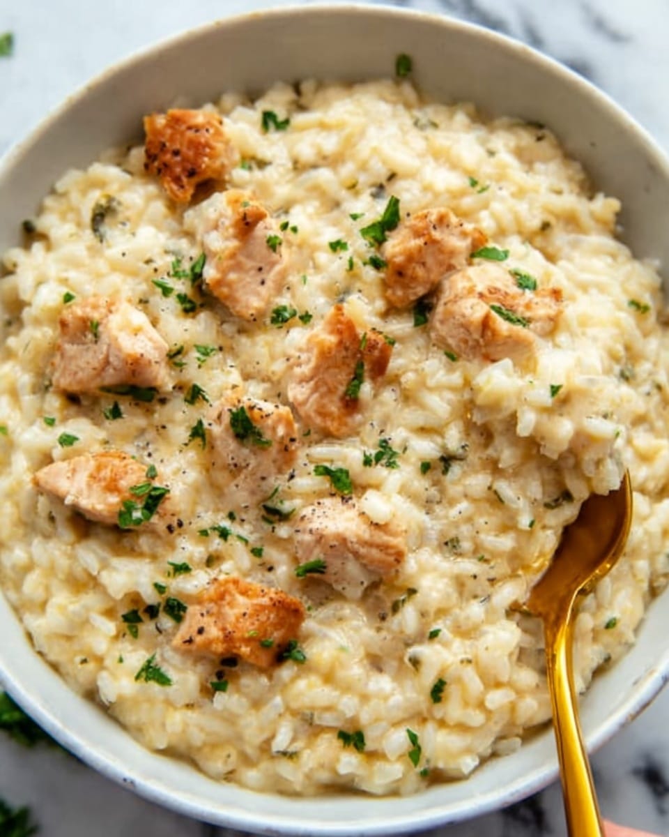 Creamy Chicken and Rice Skillet Recipe 4 Creamy Chicken and Rice Skillet Recipe - Recipe Image