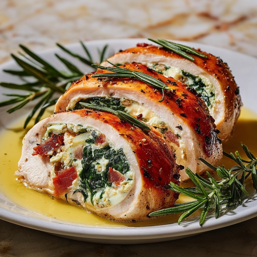 Stuffed Chicken Breast with Spinach and Cheese Recipe