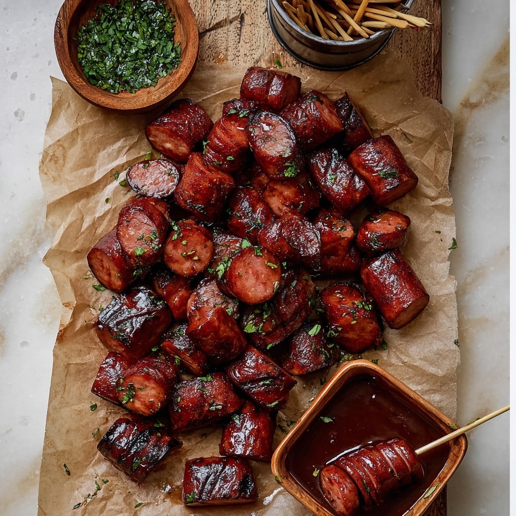 Maple BBQ Hasselback Kielbasa Bites Recipe 5 Maple BBQ Hasselback Kielbasa Bites Recipe - Recipe Image