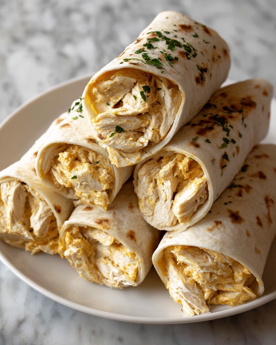 Cheesy Chicken Wraps Recipe 5 Cheesy Chicken Wraps Recipe - Recipe Image