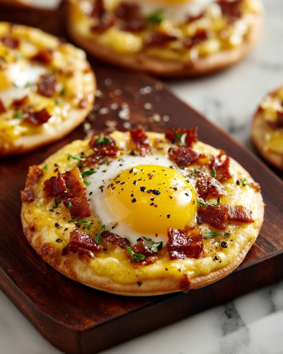 English Muffin Breakfast Pizza Recipe 6 English Muffin Breakfast Pizza Recipe - Recipe Image