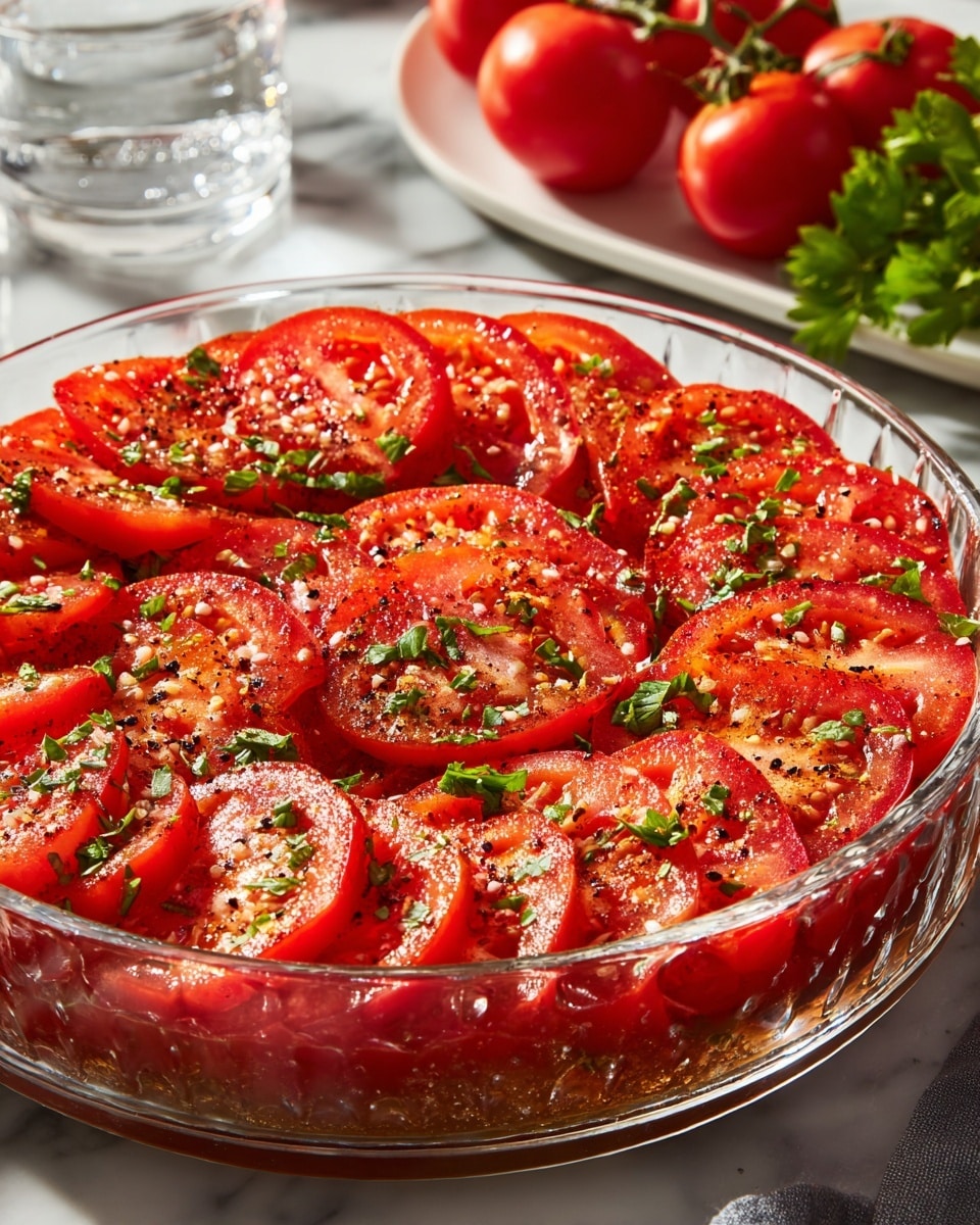 Easy Marinated Tomatoes Recipe 5 Easy Marinated Tomatoes Recipe - Recipe Image