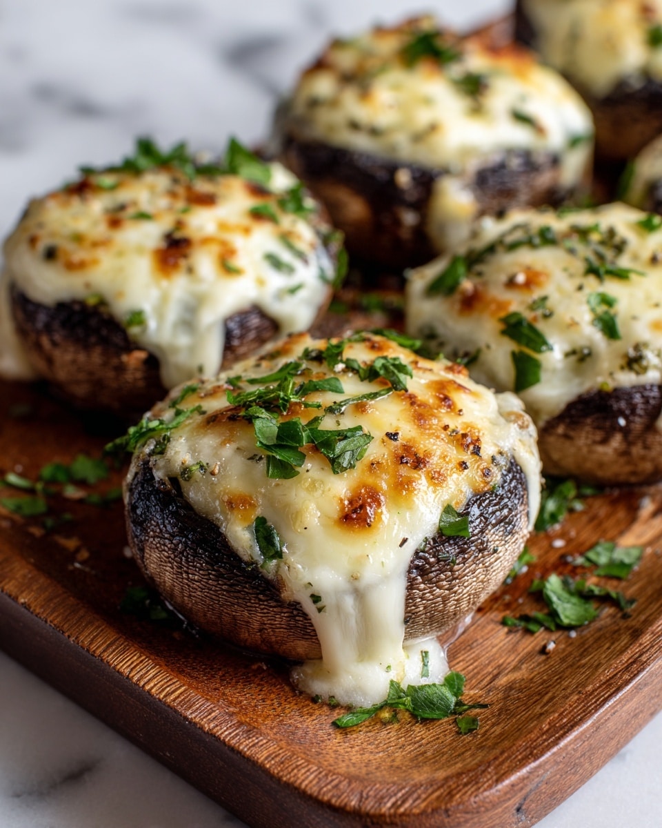 White Cheddar Stuffed Mushrooms Recipe 5 White Cheddar Stuffed Mushrooms Recipe - Recipe Image