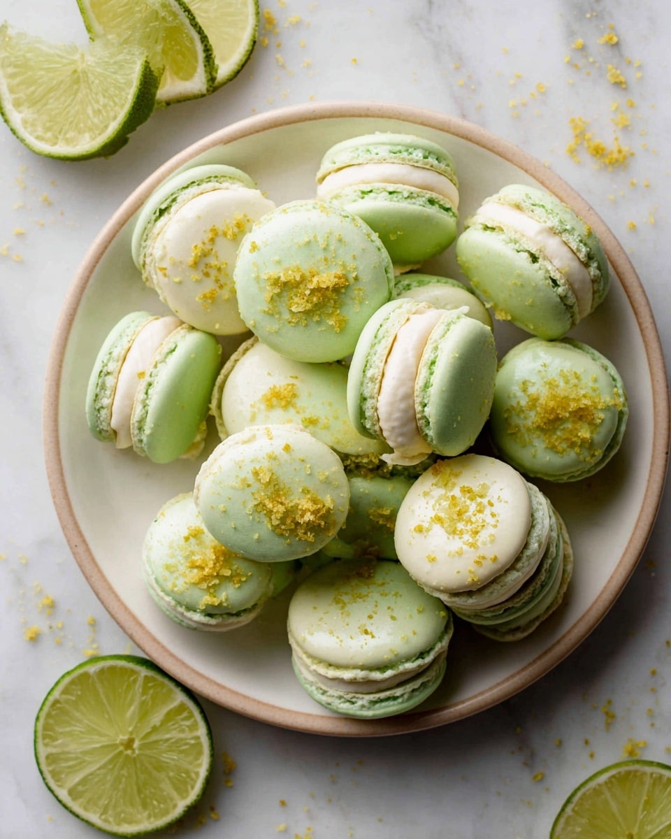Key Lime Macarons Recipe 5 Key Lime Macarons Recipe - Recipe Image