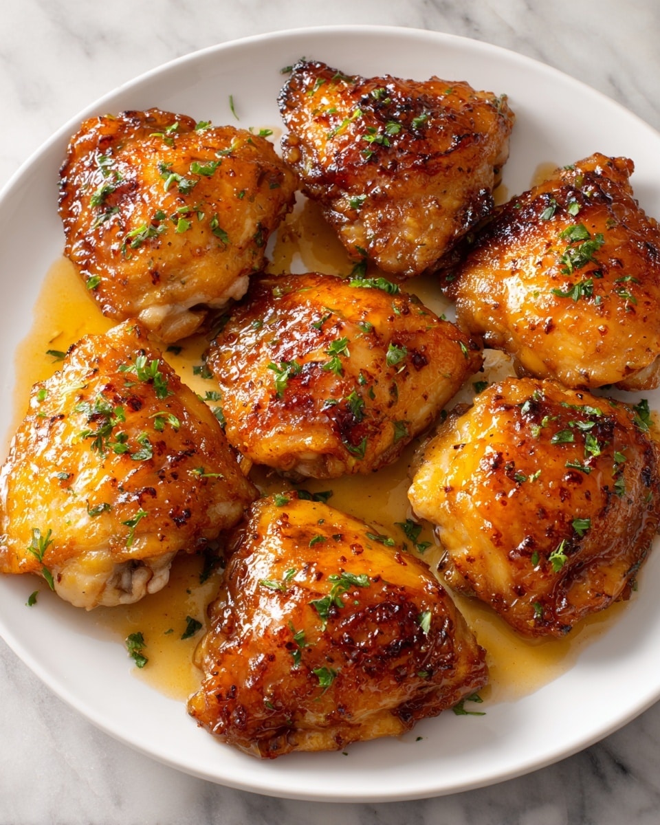 Honey Garlic Chicken Thighs Recipe 5 Honey Garlic Chicken Thighs Recipe - Recipe Image