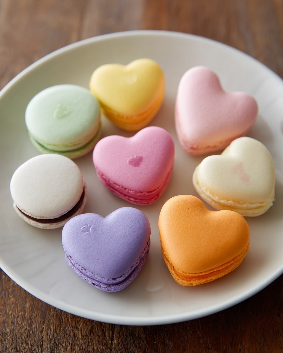 Heart-Shaped Macarons Recipe 5 Heart-Shaped Macarons Recipe - Recipe Image