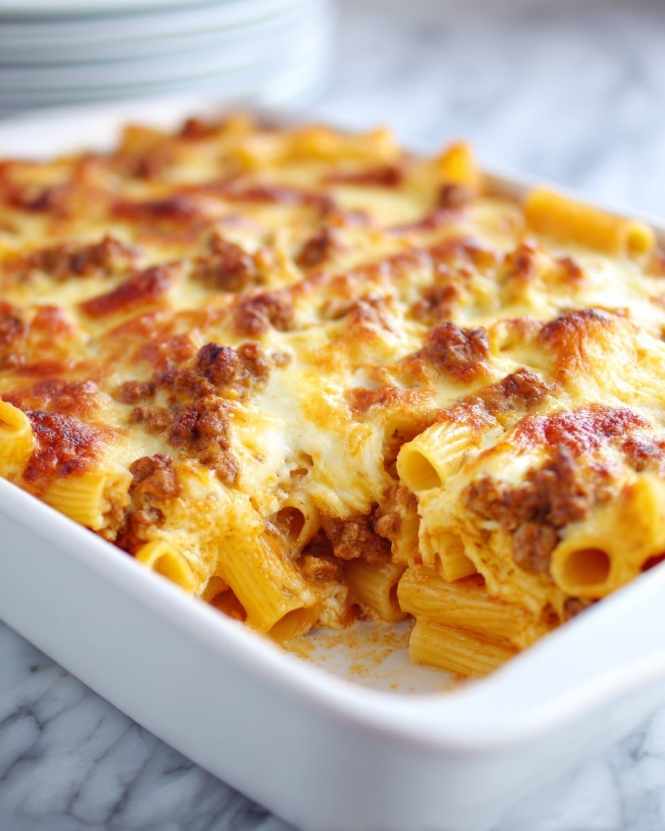 Loaded Cheeseburger Alfredo Pasta Recipe