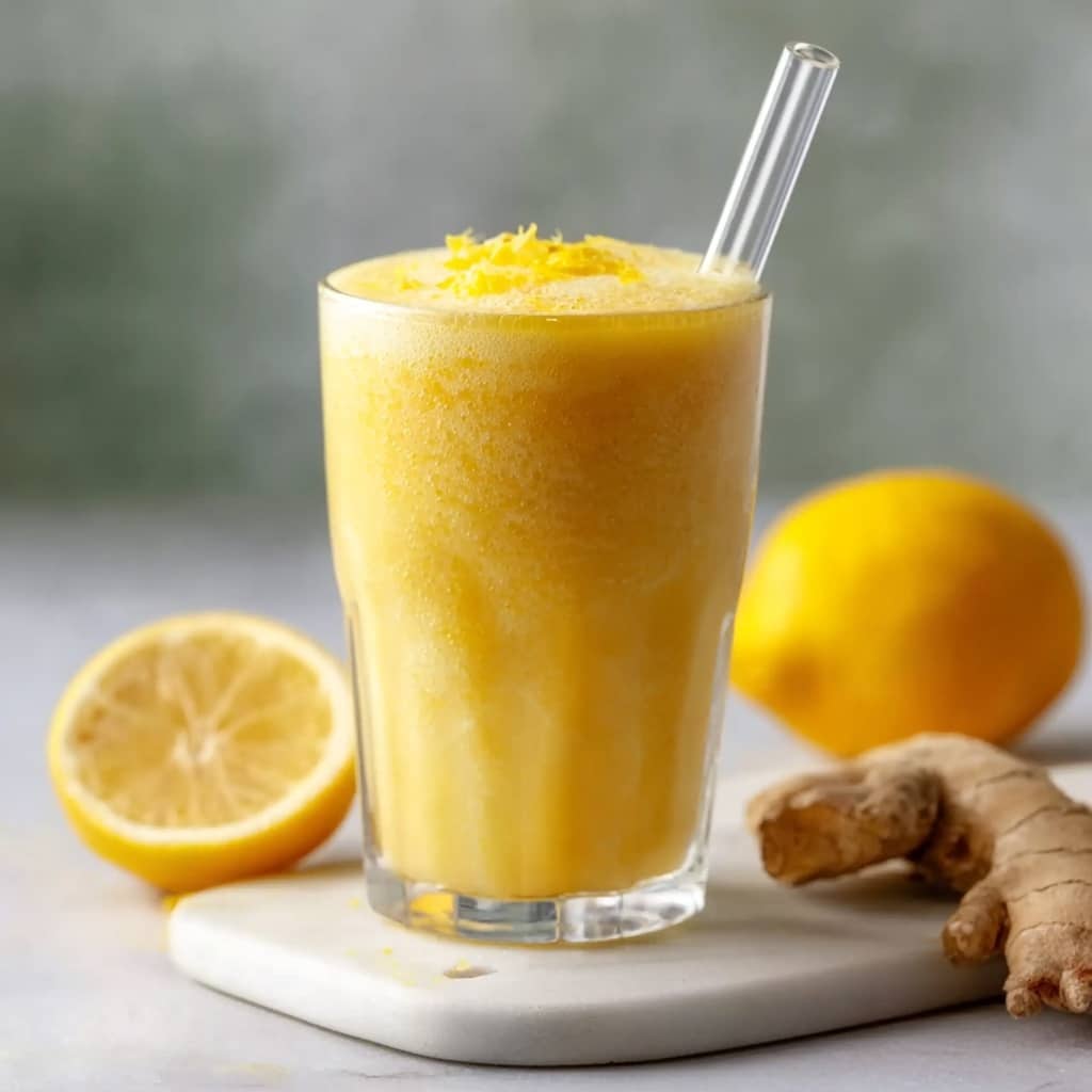 Fresh Lemon Ginger Detoxifying Smoothie Recipe 5 Fresh Lemon Ginger Detoxifying Smoothie Recipe - Recipe Image