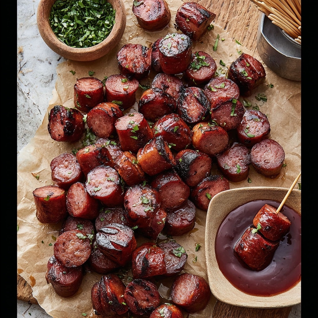 Maple BBQ Hasselback Kielbasa Bites Recipe 6 Maple BBQ Hasselback Kielbasa Bites Recipe - Recipe Image