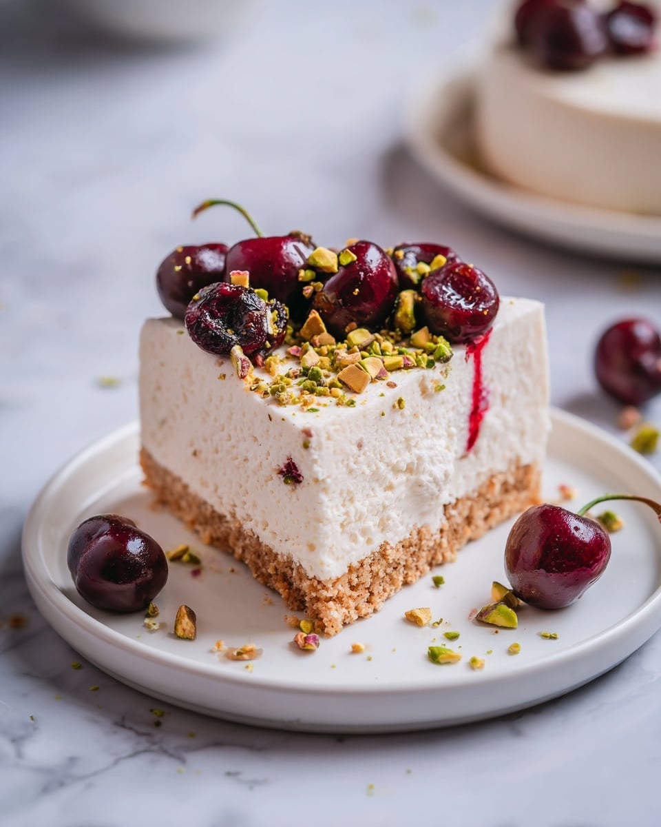 Luscious Lemon Lime Cherry Pistachio Cheesecake Recipe 6 Luscious Lemon Lime Cherry Pistachio Cheesecake Recipe - Recipe Image