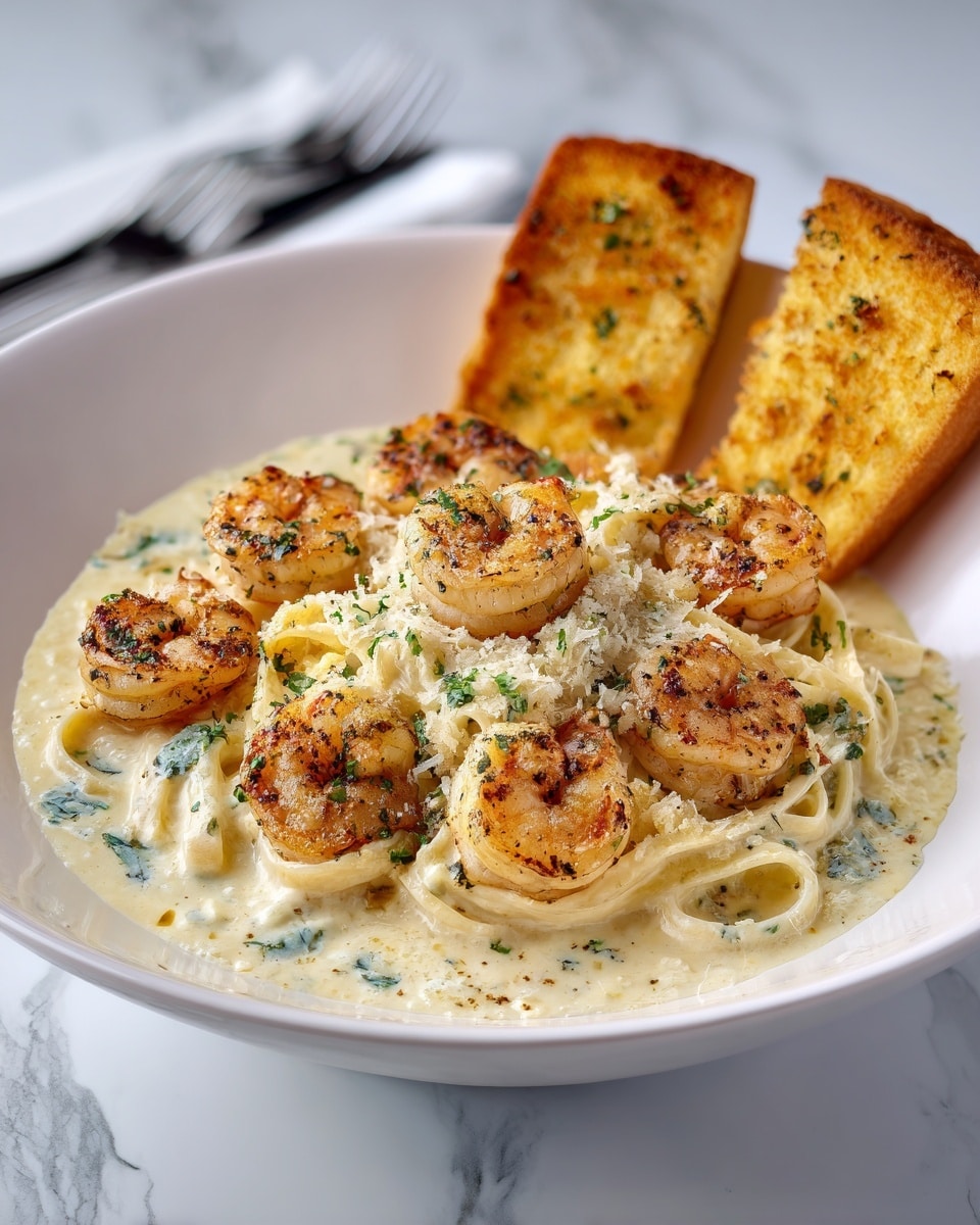 Fettuccine Alfredo with Shrimp Recipe 6 Fettuccine Alfredo with Shrimp Recipe - Recipe Image