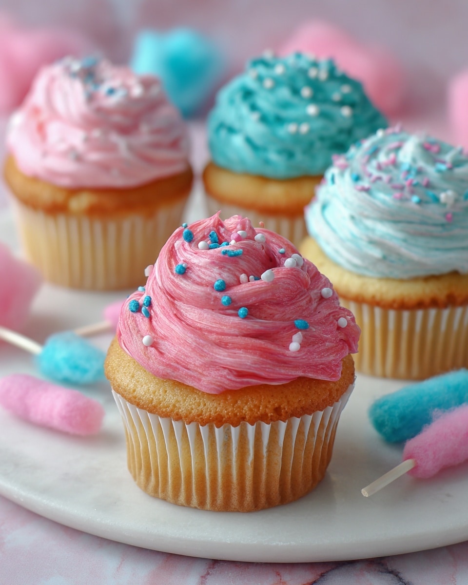 Cotton Candy Cupcakes Recipe 6 Cotton Candy Cupcakes Recipe - Recipe Image