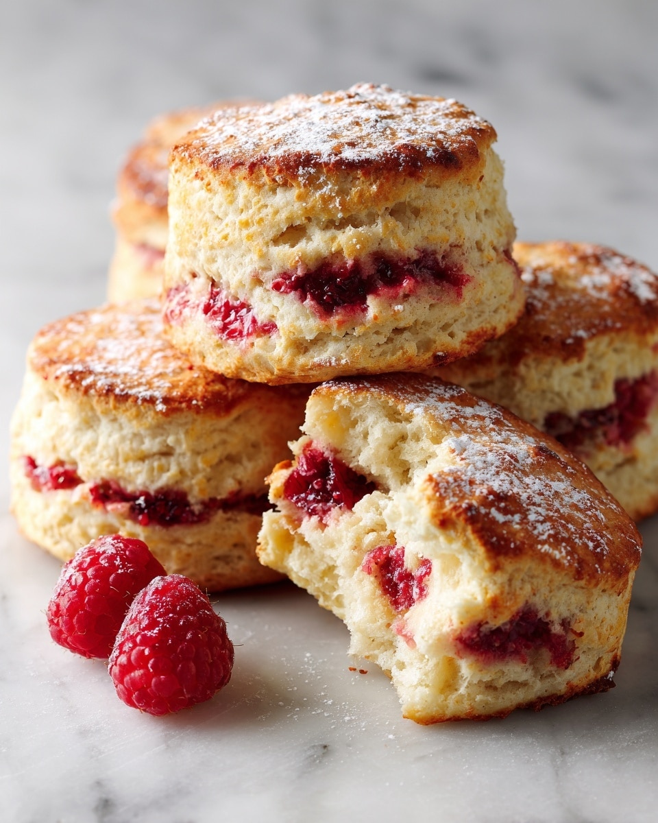Strawberry Rhubarb Scones Recipe 6 Strawberry Rhubarb Scones Recipe - Recipe Image