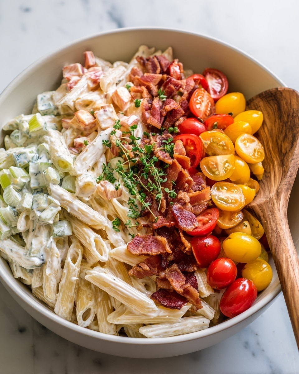 Chicken Club Pasta Salad Recipe 6 Chicken Club Pasta Salad Recipe - Recipe Image