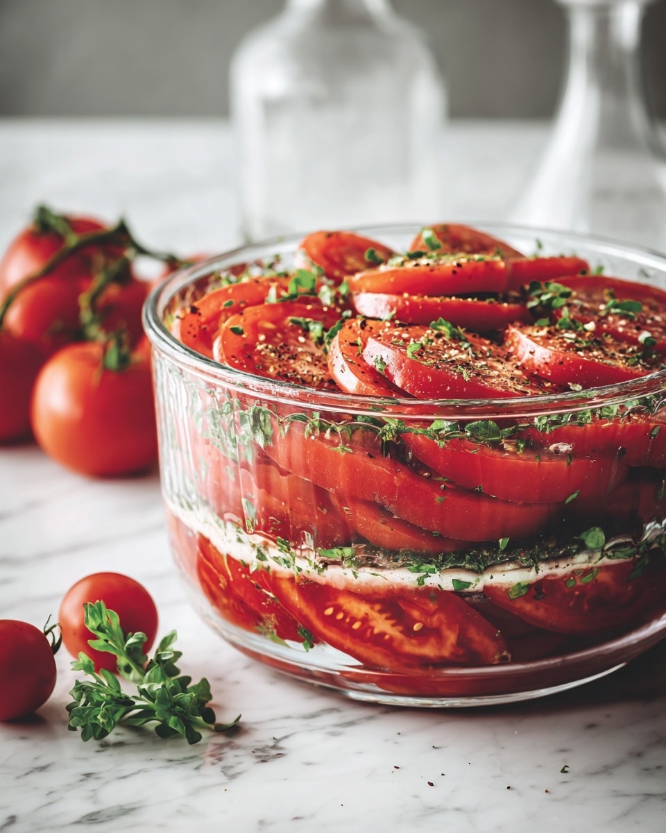 Easy Marinated Tomatoes Recipe 6 Easy Marinated Tomatoes Recipe - Recipe Image