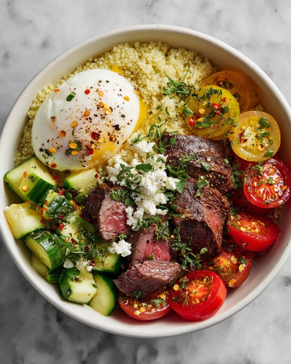 Mediterranean Steak Bowl Recipe 6 Mediterranean Steak Bowl Recipe - Recipe Image