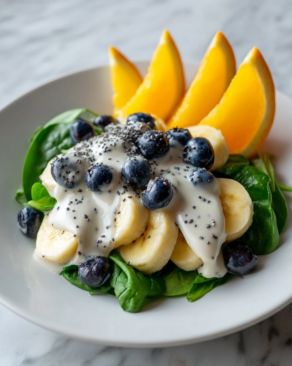 Blueberry Spinach Salad with Orange Poppy Seed Dressing Recipe 6 Blueberry Spinach Salad with Orange Poppy Seed Dressing Recipe - Recipe Image