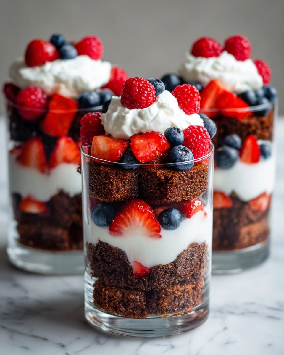 Raspberry Fudge Brownie Trifle Recipe 6 Raspberry Fudge Brownie Trifle Recipe - Recipe Image