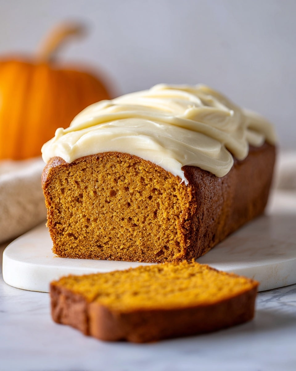 Pumpkin Bread with Cream Cheese Frosting Recipe 6 Pumpkin Bread with Cream Cheese Frosting Recipe - Recipe Image