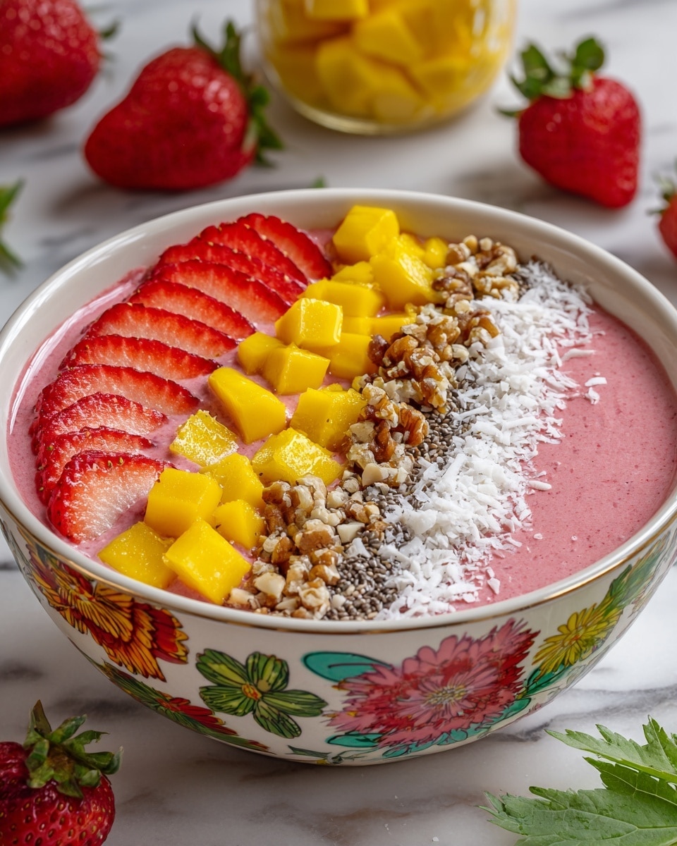 Strawberry Smoothie Bowl Recipe 6 Strawberry Smoothie Bowl Recipe - Recipe Image