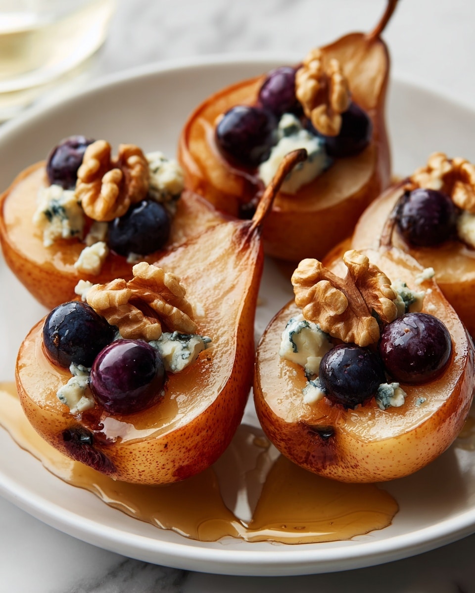 Baked Pears with Berries, Honey, Walnuts & Blue Cheese Recipe 6 Baked Pears with Berries, Honey, Walnuts & Blue Cheese Recipe - Recipe Image