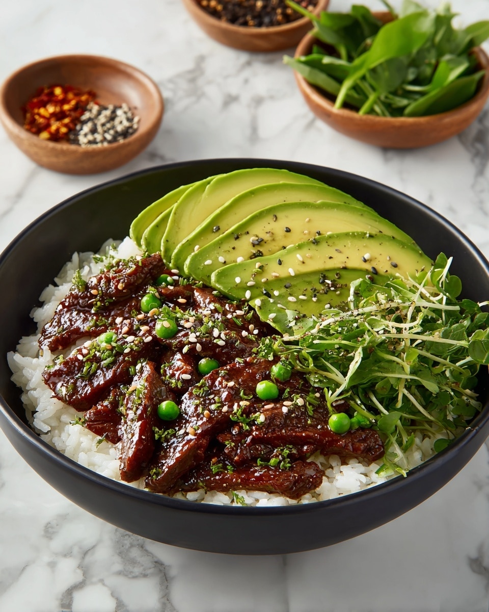Steak Avocado Rice Bowl Recipe 6 Steak Avocado Rice Bowl Recipe - Recipe Image