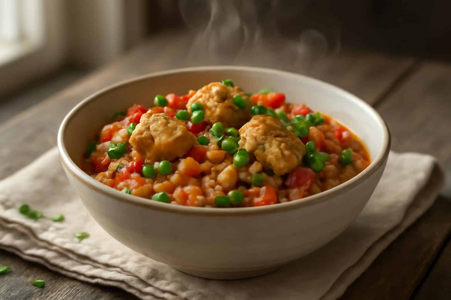 Colorful one pot meals with chicken, vegetables, and rice, perfect one pot meals for easy dinners