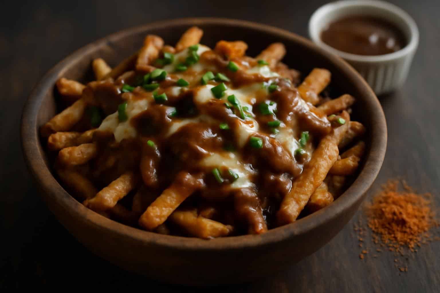 Crispy Louisiana voodoo fries smothered in savory gravy with flavorful toppings